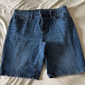 Chico’s Chic Slimming Girlfriend Slim Leg Denim Shorts